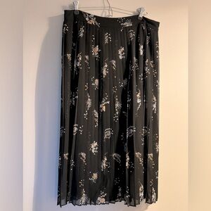 Ann Taylor Pleated MIDI Skirt